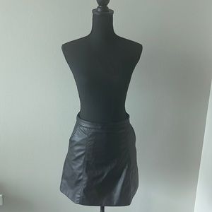 Black Pleather Skirt